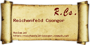 Reichenfeld Csongor névjegykártya